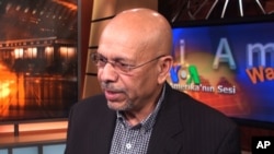 Libya's former Ambassador to the US Ali Suleiman Aujali at VOA studios