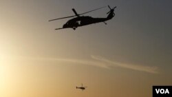 Helikopter NATO melakukan operasi di Afghanistan (foto: dok.)