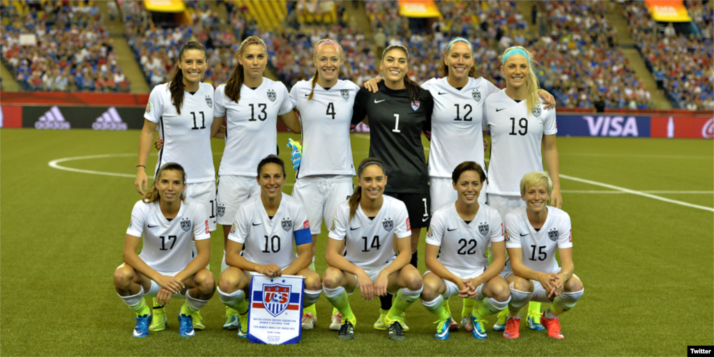 Foto de grupo da equipa americana. 30 de Junho, 2015.