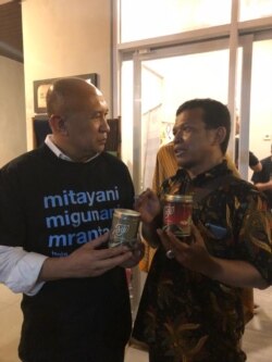 Edy bersama Menteri Koperasi RI, Teten Masduki. (Foto: Dok Pribadi)