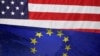 Zastave Sjedinjenih Država i Evropske unije (Foto: Reuters/VOA graphic)