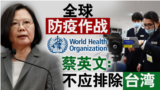 全球防疫作战 蔡英文：不应排除台湾