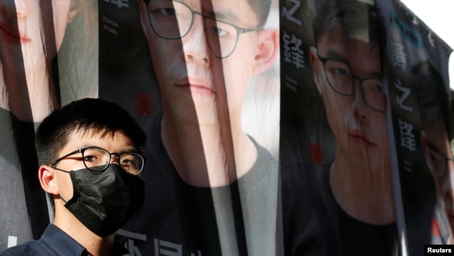 香港民主活动人士黄之锋2020年6月19日宣布参选有意立法会（路透社）