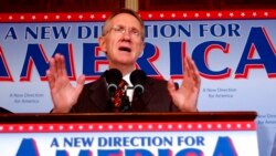 FILE - Senate Democratic Leader Harry Reid of Nevada speaks during a news conference on Capitol Hill in Washington, Nov. 8, 2006.