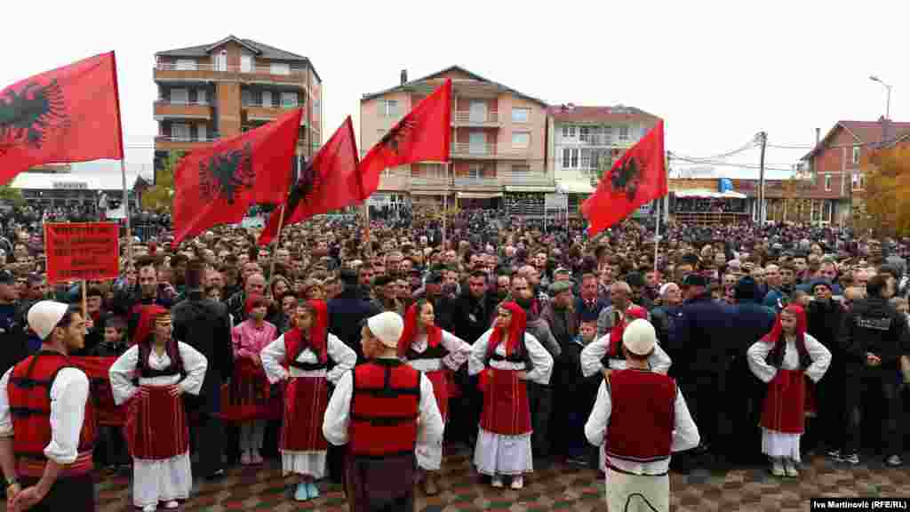 Celebrations for the Albanian Prime Minister Edi Rama in Presevo