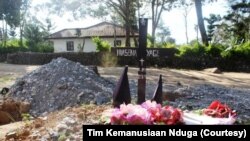Foto Kuburan seorang pengungsi Nduga di Distrik Napua, KabupatenJayawijaya yang dirilis Tim Kemanusiaan Nduga.. Tidak ada keterangan kapan foto ini diambil. (Foto: Tim Kemanusiaan Nduga)