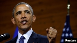 바락 오바마 미국 대통령이 25일 독일 하노바에서 연설했다. 