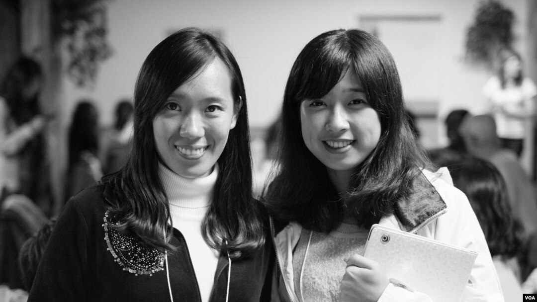 Roommates Jing Li (L) and Lu Lingzi (R) in a photo taken at Boston University before Lu died from wounds received while attending the Boston Marathon in April, 2013
