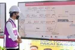 Presiden Jokowi meninjau Stasiun TMII, Jakarta, Rabu, 9 Juni 2021 (Foto: biro pers)