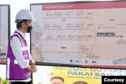 Presiden Jokowi meninjau Stasiun TMII, Jakarta, Rabu, 9 Juni 2021 (Foto: biro pers)