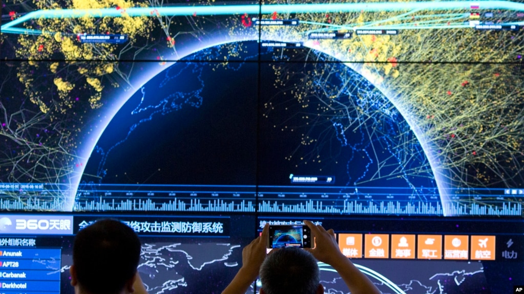 自2017年网络安全法出台以来，中国严控数据流出中国(photo:VOA)