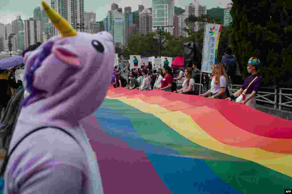 رژه سالانه دگرباشان&nbsp; در هنگ کنگ. &nbsp;