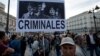 Protesters March Against Burying Franco in Madrid Catholic Cathedral