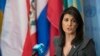 FILE - U.S. Ambassador to the United Nations Nikki Haley speaks to reporters, Jan. 2, 2018, at U.N. headquarters. She said the "civilized world" must remain vigilant against North Korean weapons development. "We will never accept a nuclear North Korea."