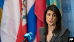 U.S. Ambassador to the United Nations Nikki Haley. (File)