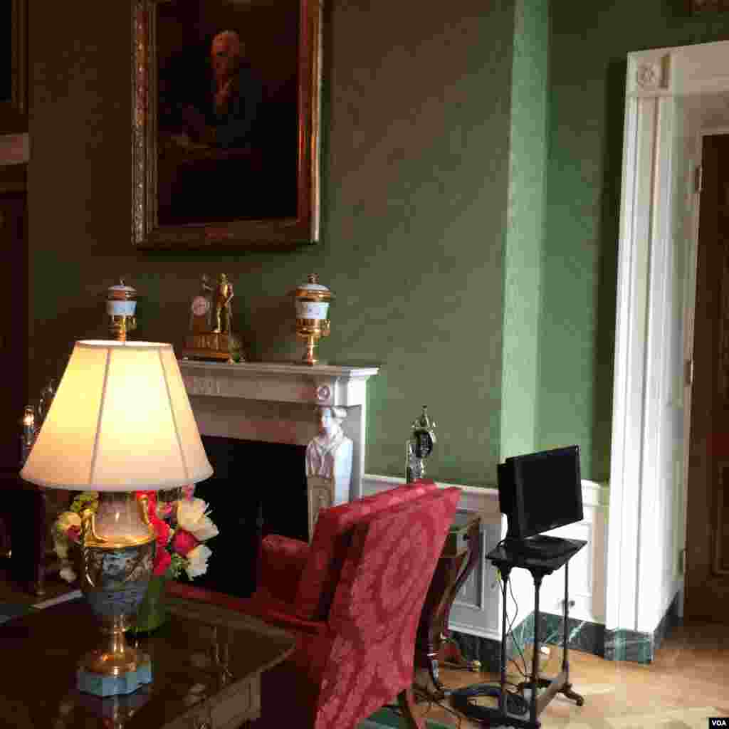 اتاق سبز در کاخ سفید واشنگتن&nbsp; &nbsp;