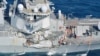 Kapal AL AS Tabrakan dengan Kapal Dagang, 7 Hilang