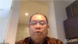 Komisioner Komnas HAM Hairansyah saat menggelar konferensi pers online, Selasa (29/9/2020). Foto: screenshot