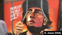 Istanbul graffiti art usually stays away from overt criticism of the government's policies and actions, but the jailing of Turkish rapper Ezel inspired some artists push the limits.