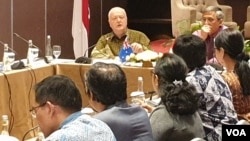 Duta Besar Australia untuk Indonesia, Gary Quinlan, mengatakan Indonesia menjadi contoh dunia bagi dialog lintas-agama. Australia juga memiliki keberagaman serupa di negaranya seiring dengan derasnya imigrasi dari berbagai belahan dunia. (VOA/Rio Tuasikal