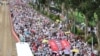 2019年6月9日香港反对逃犯条例修法大游行 （美国之音申华拍摄）