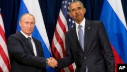 Владимир Путин и Барак Обама (архивное фото)