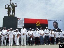 A liderança do MPLA na manifestação de sábado