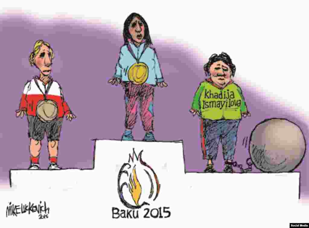 Bakı 2015 Olimpiya Oyunlarının qalibləri. (Mike Lukovich)