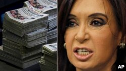 Según el Grupo Clarín, la intención de la presidenta Cristina Fernández es silenciar a los medios de prensa críticos.