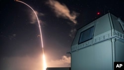 Một cuộc phóng thử tên lửa Aegis của Mỹ (tháng 12/2018)