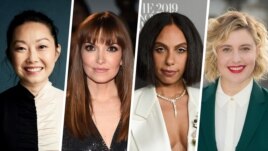 from left Lulu Wang, Lorene Scafaria, Melina Matsoukas, Greta Gerwig