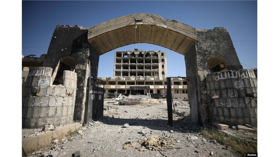 A general view shows a former Islamic State prison in the town of Tabqa, after the Syrian Democratic Forces captured it from Islamic State militants this week, May 12, 2017.