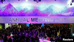  Réception à Davos, Suisse, le 22 janvier 2018.