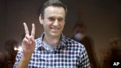 Алексей Навальный в зале суда (архивное фото)