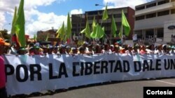 Las protestas pacíficas en Venezuela continúan pese a que las autoridades reiteran que no las permitirán.