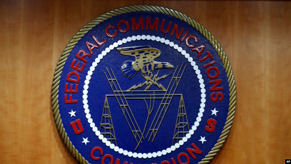 美国联邦通讯委员会(FCC)标识(photo:VOA)