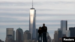 A view of One World Trade Center in New York City.