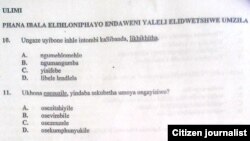 This Grade 7 Ndebele exam paper has offended millions of people in Zimbabwe and South Africa