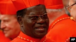 Le cardinal Laurent Monsengwo, archévêque de Kinshasa en RDC le 10 novembre 2010 en visite au Vatican.