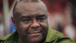 Jean-Pierre Bemba mokambi ya MLC mpe vice-président ya kala ya RDC, nsima na bobisima na ye na boloko na CPI, na Kinshasa, le 23 juin 2019.