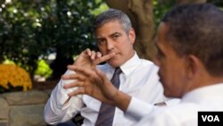 George Clooney se reunió con el presidente Barack Obama en la Casa Blanca para discutir la situación en Sudán.