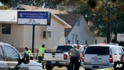 Abajejwe ubutungane ahabereye ubwicanyi ku rusengeri First Baptist Church mu gisagara ca Sutherland Springs, Texas.