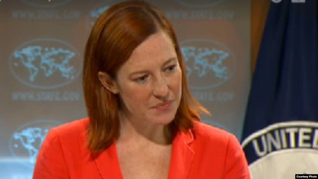 US State Department Spokesperson Jen Psaki (State Dept. video)
