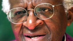 FILE - Anglican Archbishop Emeritus Desmond Tutu, speaks during an interview with the Associated Press in Pretoria, South Africa, March 21, 2003.