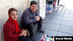 پدرام نظری و ندا قصیر زوج دستفروش