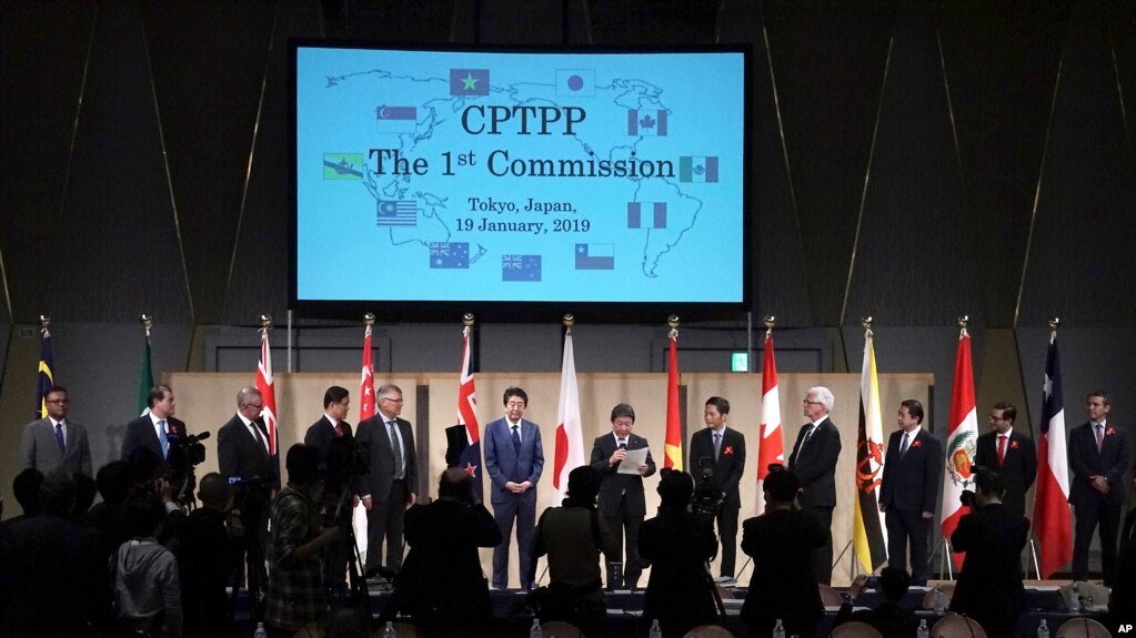 CPTPP部长会议在东京举行(2019年1月19日）(photo:VOA)