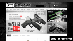 A portion of the GhostGuns.com home page.