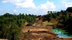 Kerusakan alam sudah terlihat di kawasan Muang Dalam, Samarinda akibat tambang ilegal. (Foto: Courtesy/IMD)