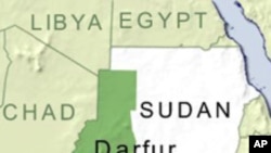 Ramani ya Sudan, eneo la Darfur.