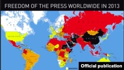 Indeks slobode medija u svetu za 2013. godinu organizacije "Reporteri bez granica" 
